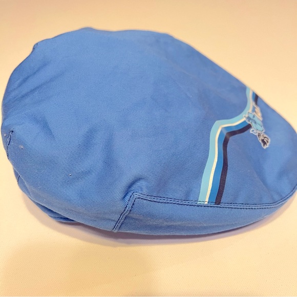 l.e.i blue with stripe and flower pageboy cabby hat. - Picture 3 of 7